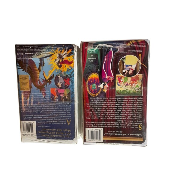 Disney VHS Tapes Factory Sealed Snow White And Sleeping Beauty Lot Of 2 - Picture 5 of 5